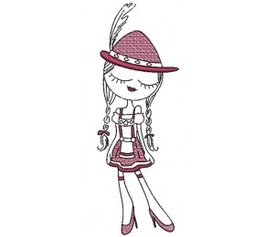 Stickdatei - Bayrisches Mädel 7